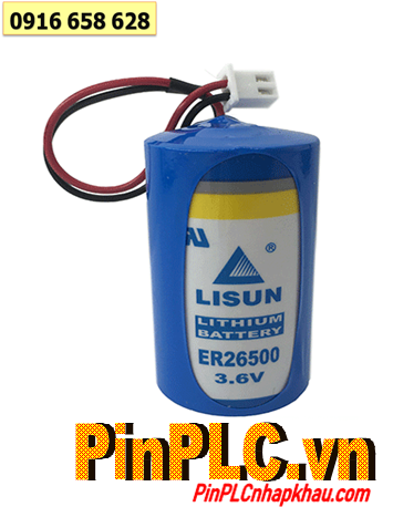 Lisun ER26500 (Dây zắc cắm); Pin nuôi nguồn Lisun ER26500 lithium 3.6v C 9000mAh chính hãng